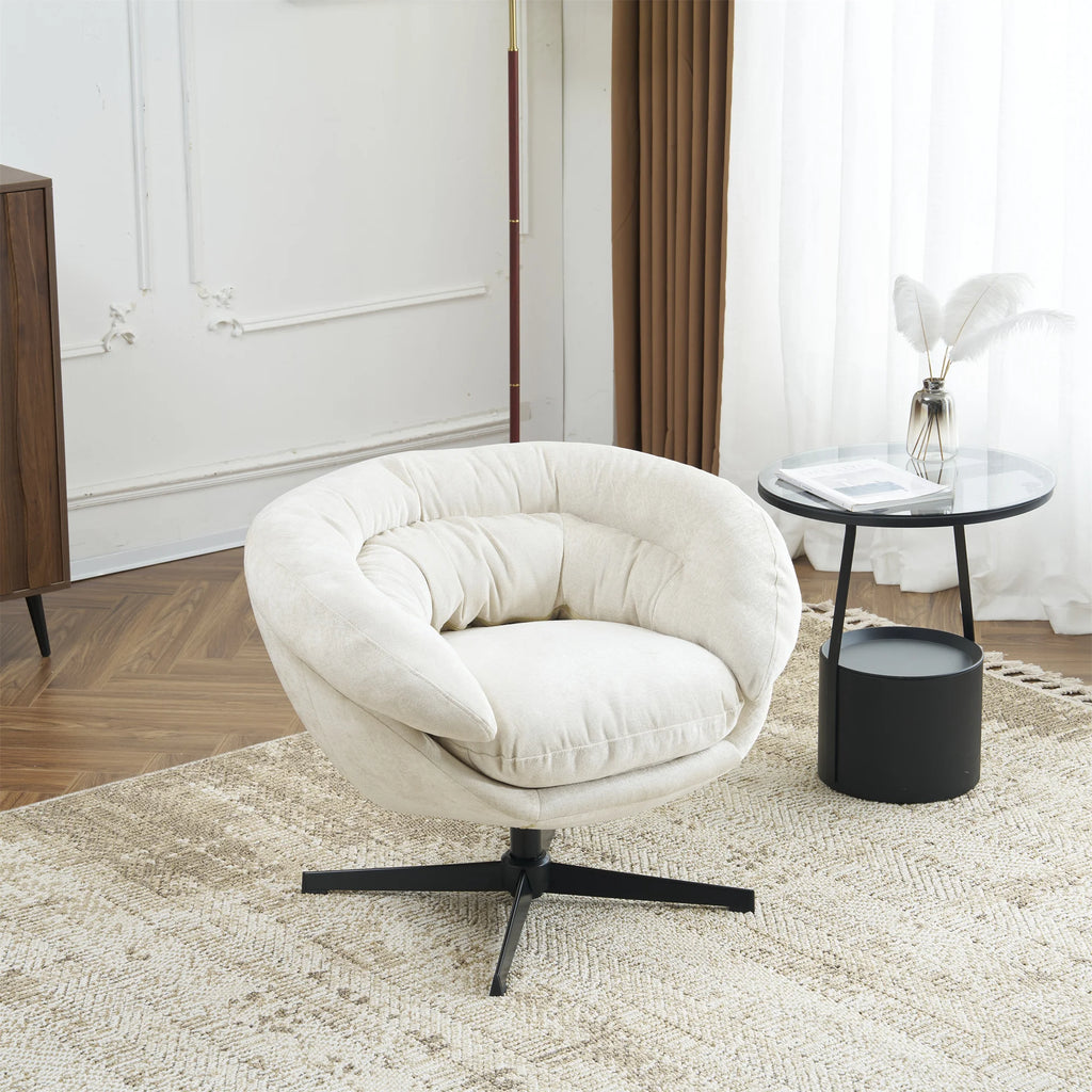Chenille Swivel Accent Chair