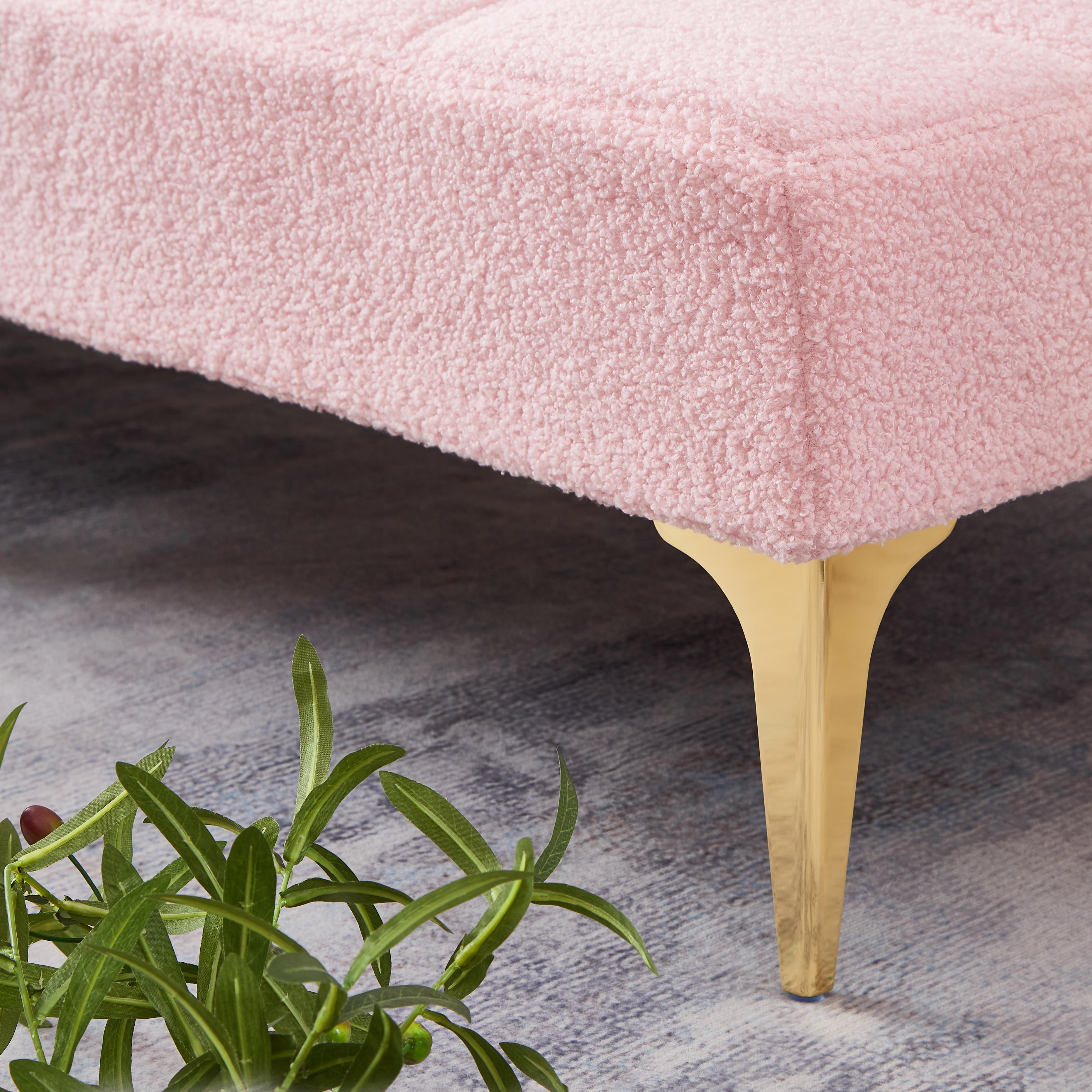 Pink Convertible Accent Chair