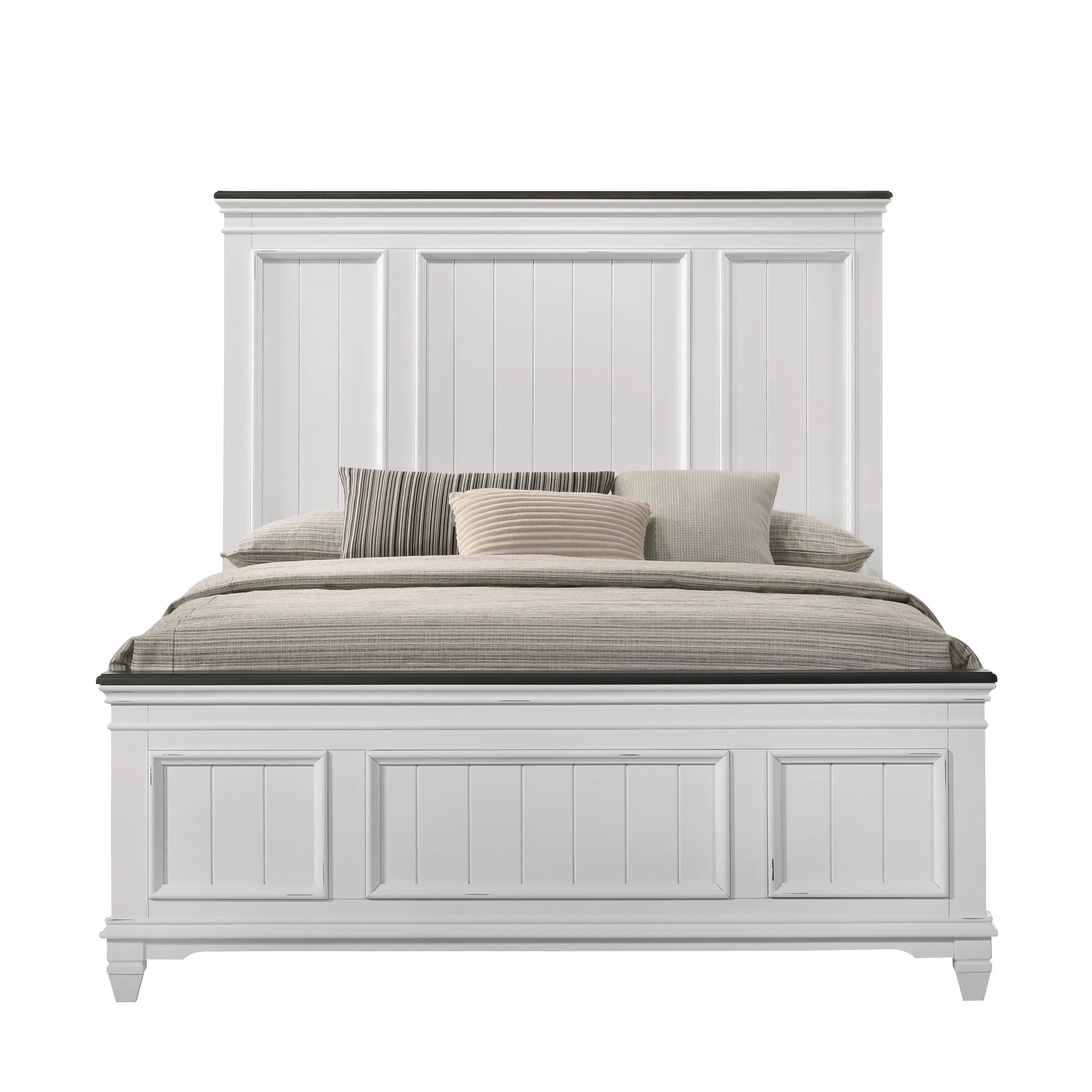 Weathered White Farmhouse Queen Bedroom Set
