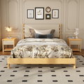 Modern 3-Piece Queen Bedroom Set – Bed Frame with 2 Nightstands