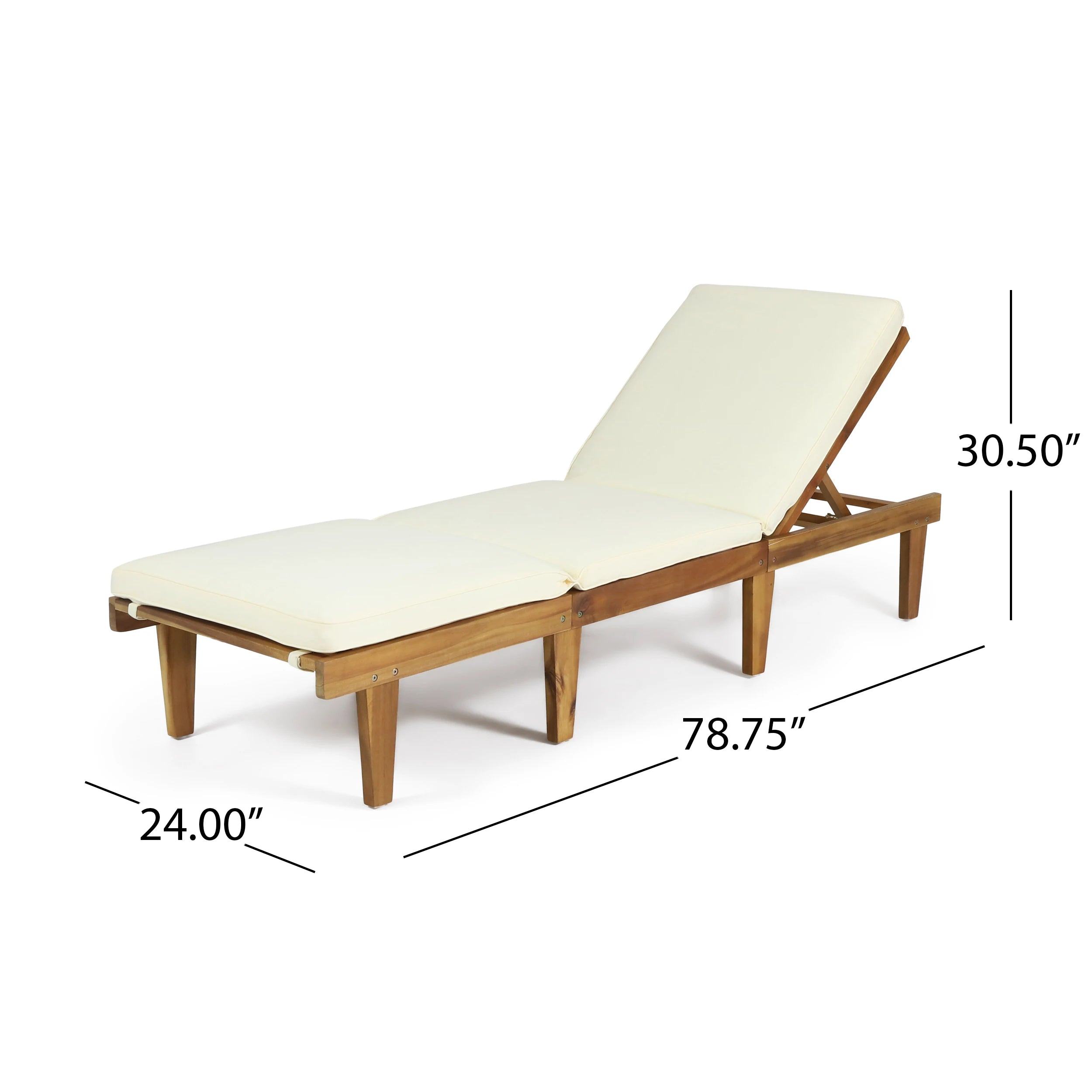 Teak Poolside Lounge Chair