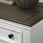 Weathered White Farmhouse Queen Bedroom Set
