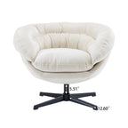 Chenille Swivel Accent Chair