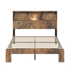 Modern Bed Frame with Built-In Charging Station