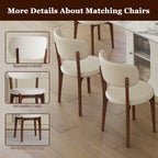 Ivory Luxe Dining Table Set – 7 Piece Dining Set