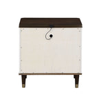 Luxury Modern White Nightstand – USB Charging + Storage