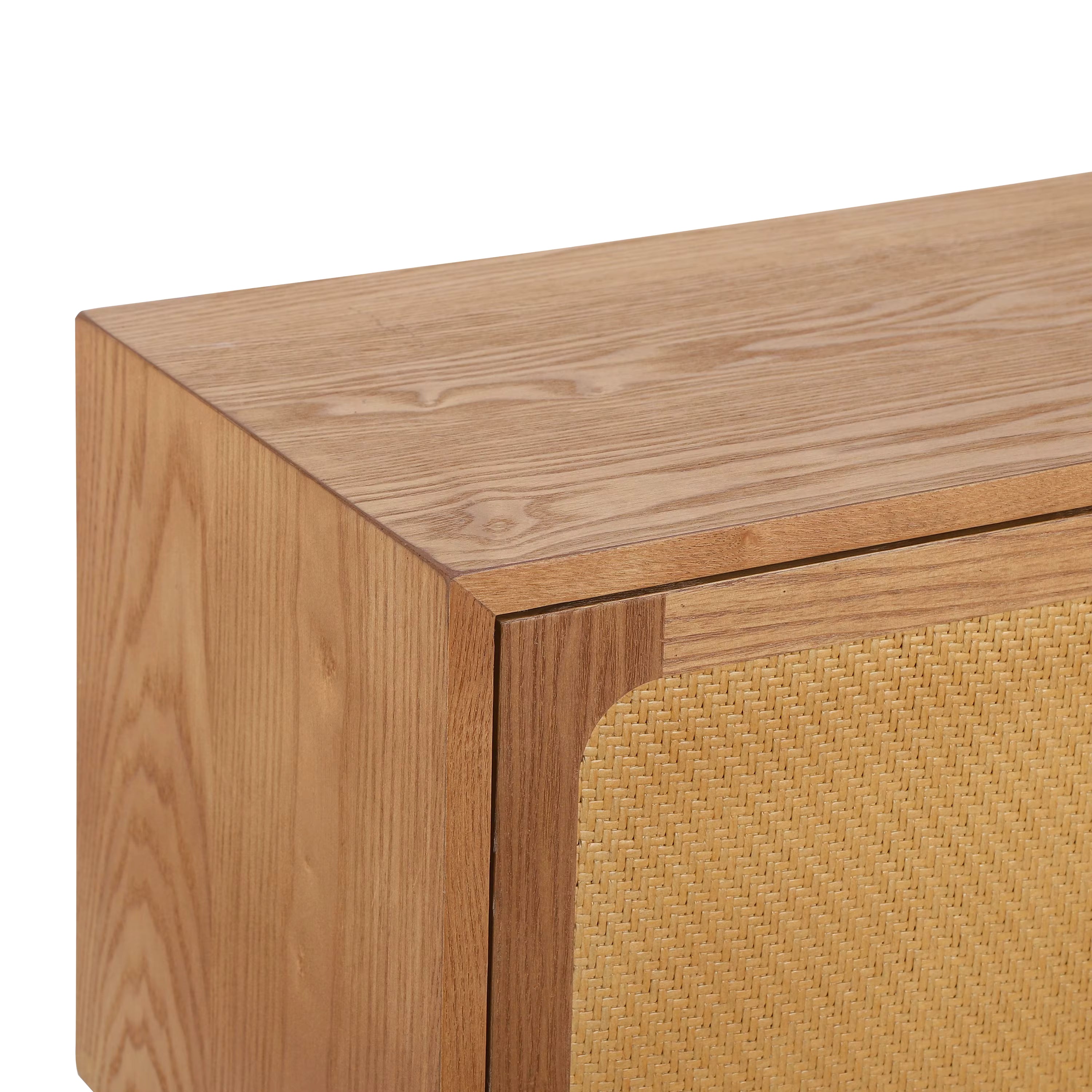 Natural Modern Wood Nightstand with Hidden Storage – Rotating Compartment Side Table (2)