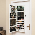 Lockable LED Jewelry Mirror Cabinet – Wall Mounted Organizer