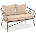 Boho-Inspired 4-Piece Outdoor Wicker Patio Set with Cushions and Coffee Table
