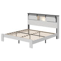 Modern Bed Frame with Built-In Charging Station