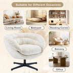 Chenille Swivel Accent Chair