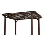 Modern Wooden Garden Gazebo with Metal Roof