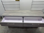Modern Light Grey Charcoal 6-Drawer Dresser with Chrome Handles