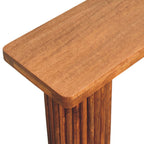 Astoria Fluted Bench – Amber Oak