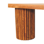 Astoria Fluted Bench – Amber Oak