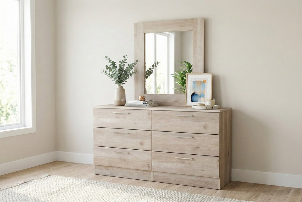 California 6-Piece Light Oak Bedroom Set