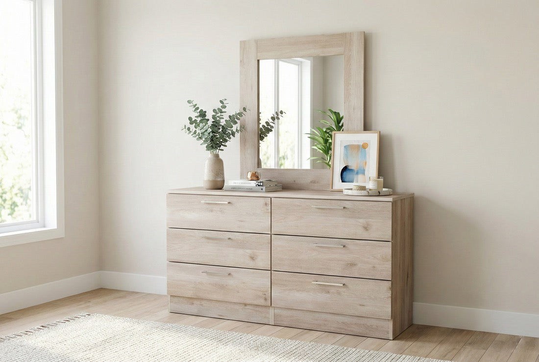 California 6-Piece Light Oak Bedroom Set