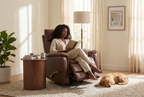 Pioneer Brown Manual Recliner