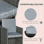 9-Piece All-Weather Rattan Nesting Dining Set