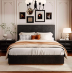 Velvet Dream Bed with Enclosed Wood Base