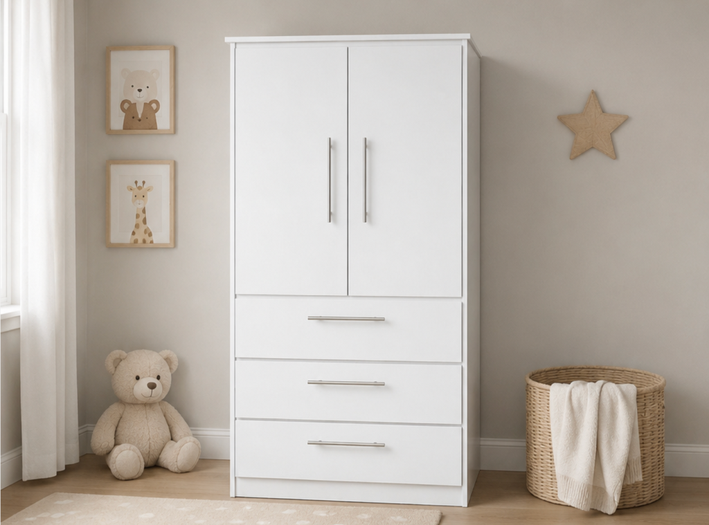 Baby Wardrobe with Drawers