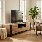 The Vesta TV Stand Wood – Grey
