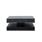 6.93" Modern LED Coffee Table with Storage Drawer