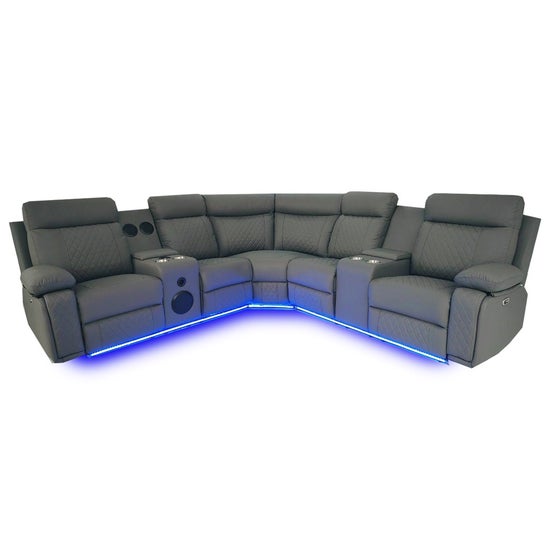 Chicago Power Sectional – Grey