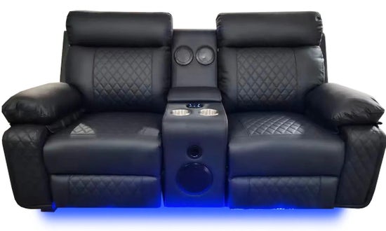 Baltimore Power Recliner Sofa Set- Black