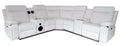 Chicago Power Sectional – White Recliner