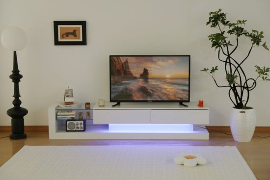 Aura 75' LED Entertainment Center