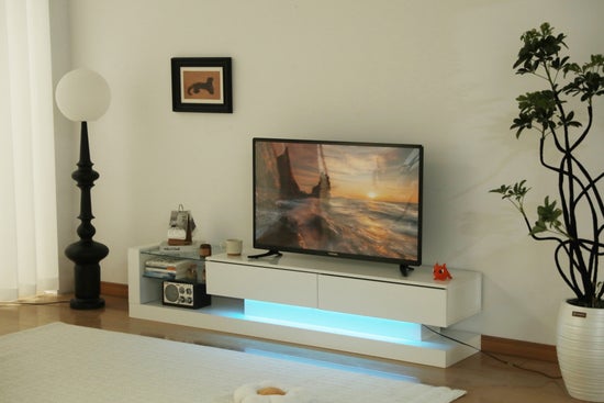 Aura 75' LED Entertainment Center