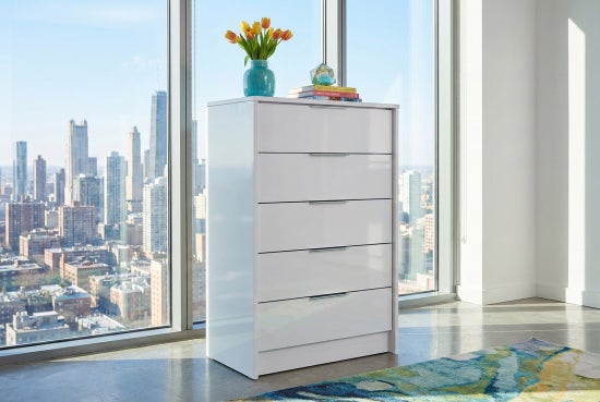 Florence Chest – White Glossy
