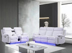 Baltimore Power Recliner Sofa Set- White