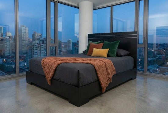 Allegro Platform Bed- Black Matte