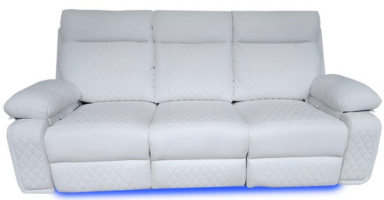 Baltimore Power Recliner Sofa Set- White