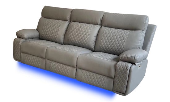 Baltimore Power Recliner Sofa Set- Grey