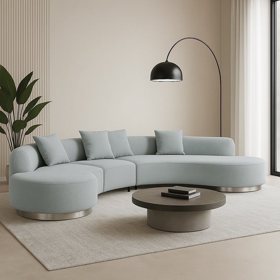 Brickell Contemporary Sofa- Grey