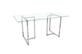 Zuri Modern 6-Seater Glass Dining Table