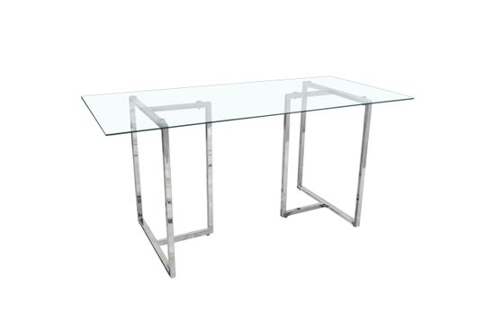 Zuri Modern 6-Seater Glass Dining Table