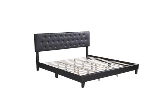 The Brielle Modern Platform Bed – Black Model SS8137