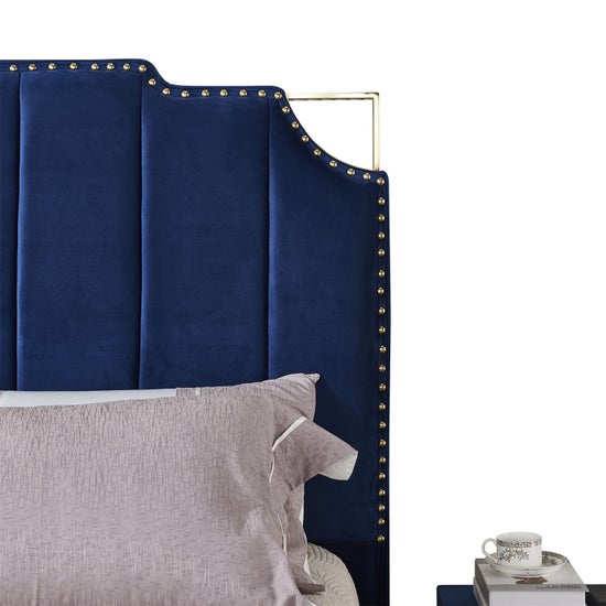 Regal Velvet Royal Blue and Gold Trim-9906