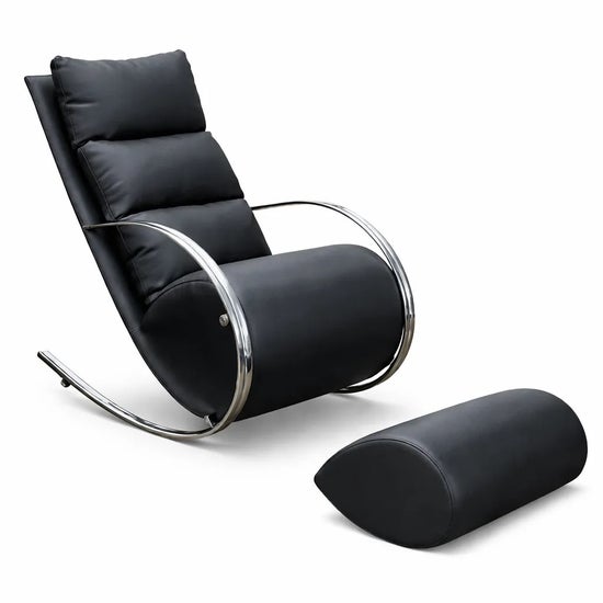 Modern Rocking Chair with Ottoman