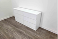 Modern White 6-Drawer Handle-Free Dresser