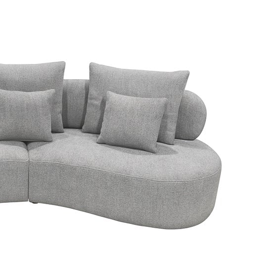Grace Curved Sectional Sofa- Grey