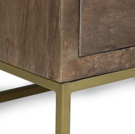 Mid-Century Wooden Accent Table/Nightstand with Drawer