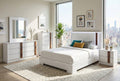Vienna Bedroom Collection – White Glossy with Caramel Accent