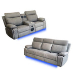 Baltimore Power Recliner Sofa Set- Grey