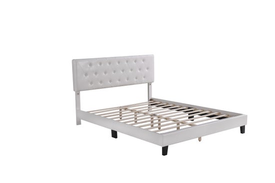 The Brielle Modern Platform Bed – White Model SS8137