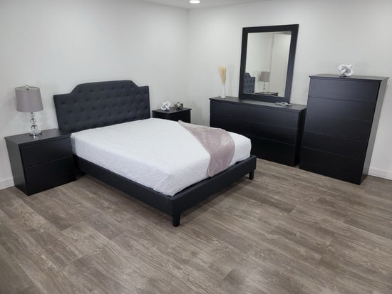 Promo 6-Piece Bedroom Set without Handles – Black